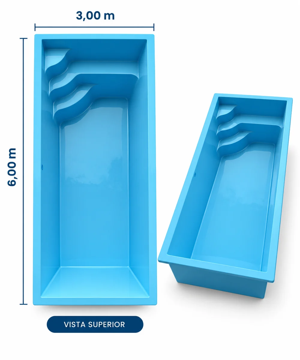 Piscina Fiberlux Essence de 3 por 6 metros